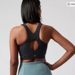 NWT Athleta Rustic Brown Conscious Cut Out Crop. Size XL D-DD Cup